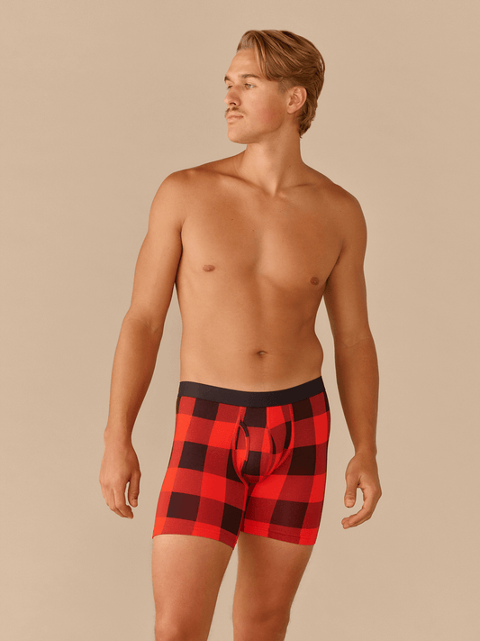 The Ball Caddy™ Boxer Brief w/ Fly | Buffalo Plaid