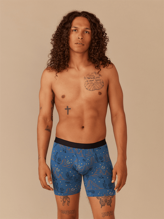 The Ball Caddy™ Boxer Brief w/ Fly | Desert Sky