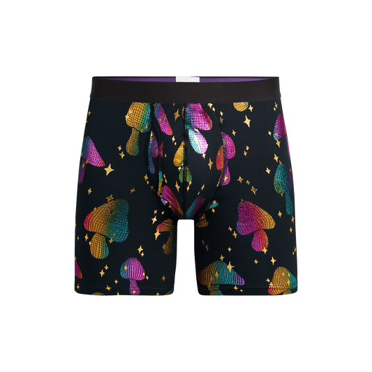 The Ball Caddy™ Boxer Brief w/ Fly | Disco Shrooms