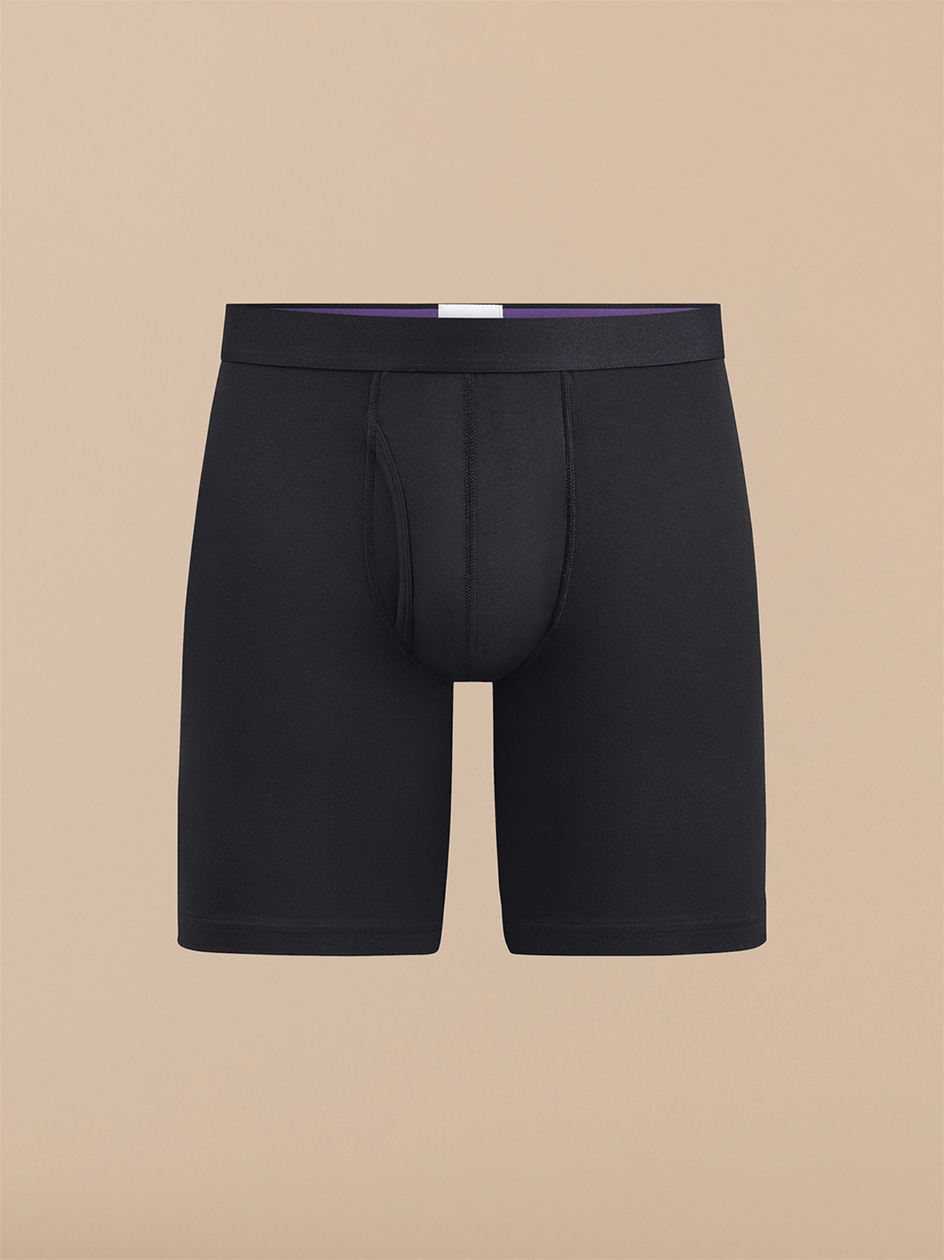 The Ball Caddy™ Long Boxer Brief w/ Fly | Black