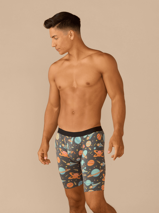 The Ball Caddy™ Long Boxer Brief w/ Fly | Blast Off