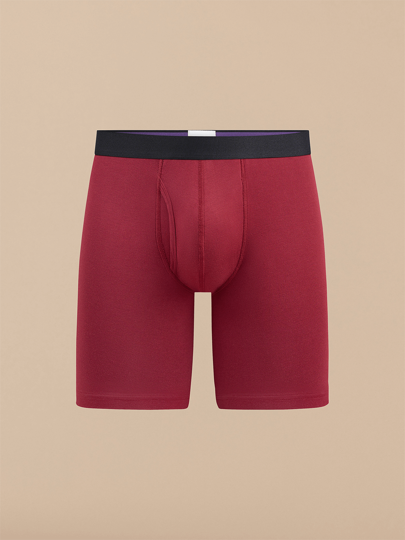 The Ball Caddy™ Long Boxer Brief w/ Fly | Cabernet