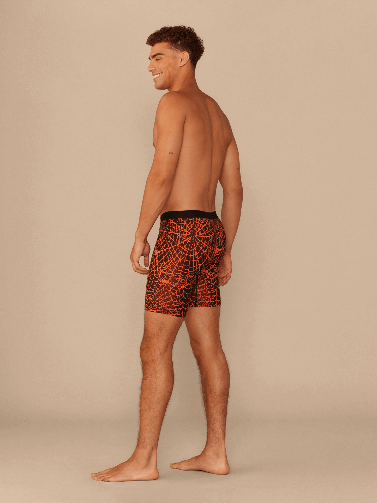 The Ball Caddy™ Long Boxer Brief w/ Fly | Caught in a Web