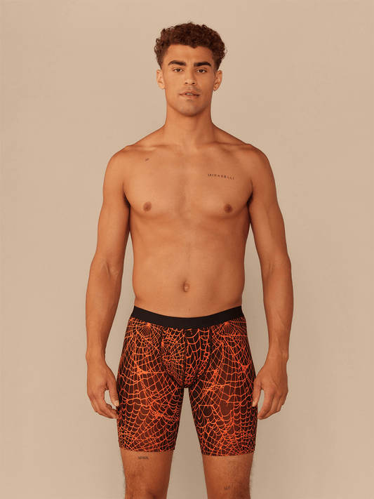 The Ball Caddy™ Long Boxer Brief w/ Fly | Caught in a Web