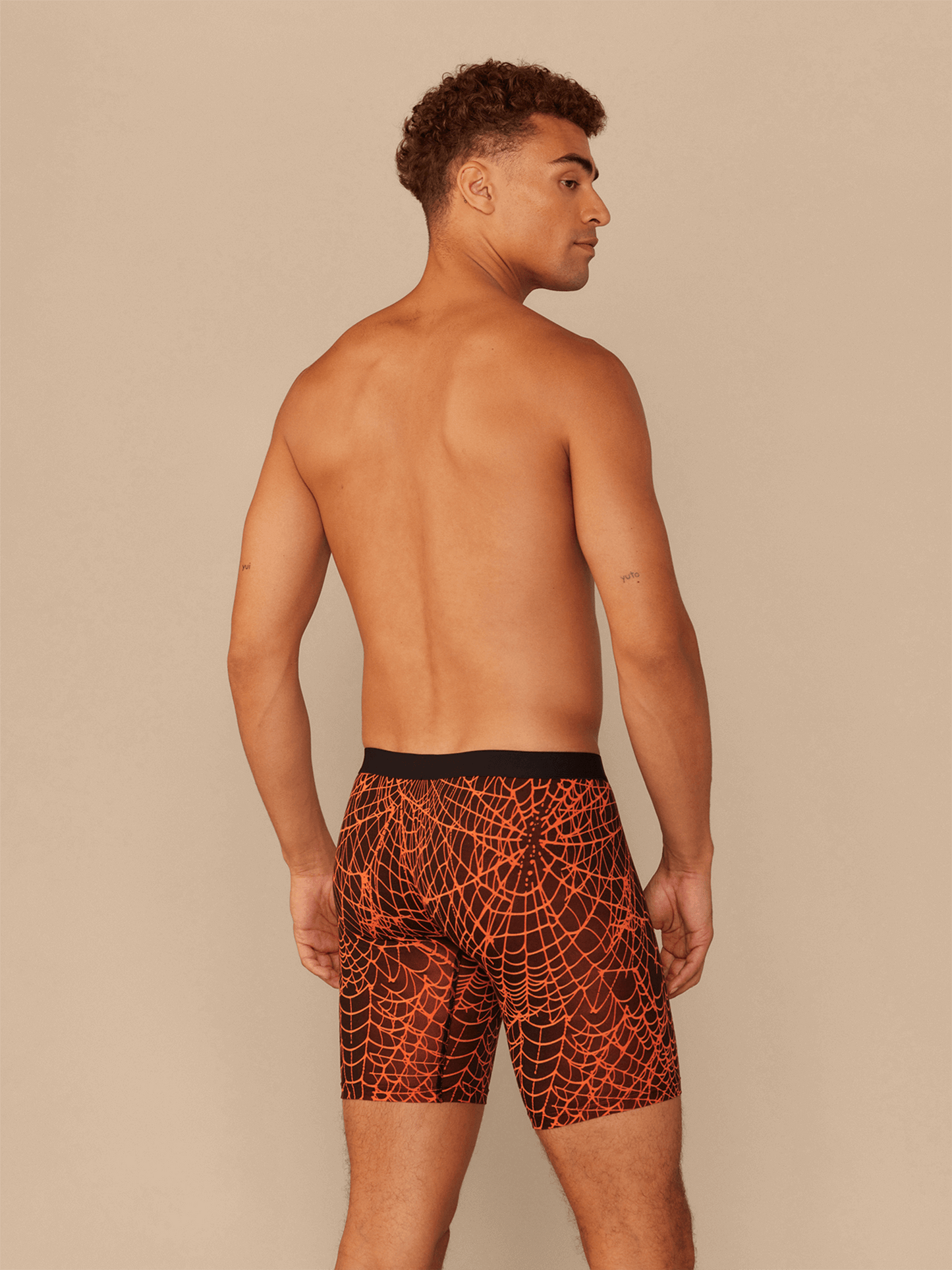 The Ball Caddy™ Long Boxer Brief w/ Fly | Caught in a Web