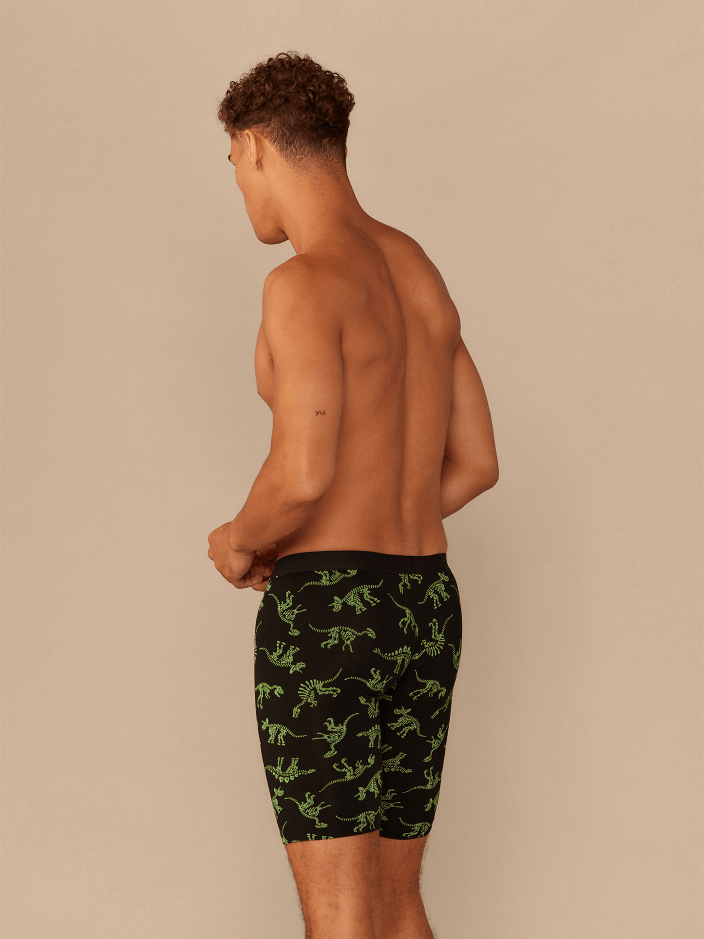 The Ball Caddy™ Long Boxer Brief w/ Fly | Electric Dino