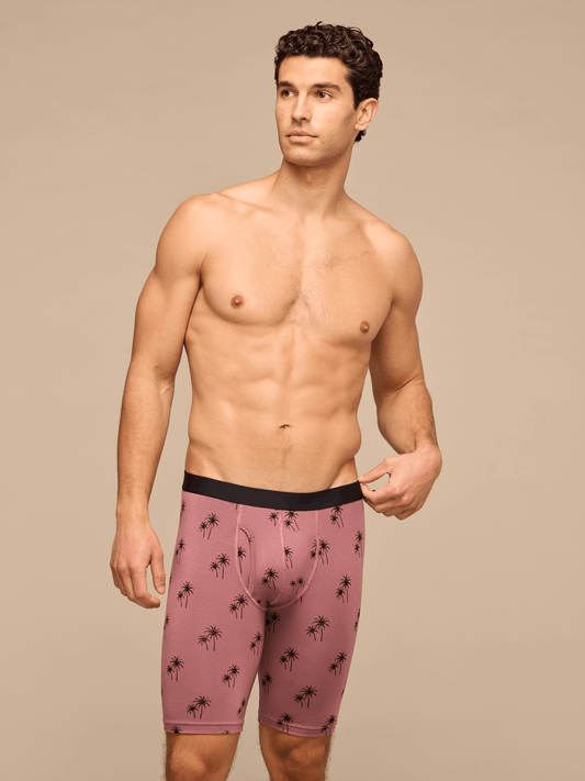 UltraModal™ Core Ball Caddy™ Long Boxer Brief w/ Fly | Faded Palms