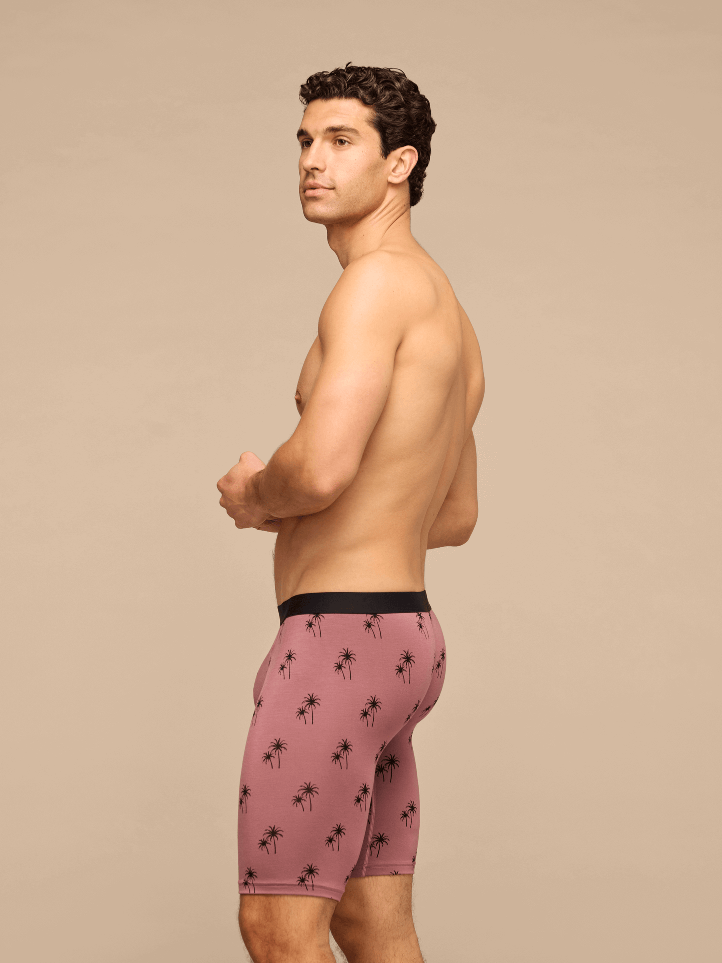 UltraModal™ Core Ball Caddy™ Long Boxer Brief w/ Fly | Faded Palms