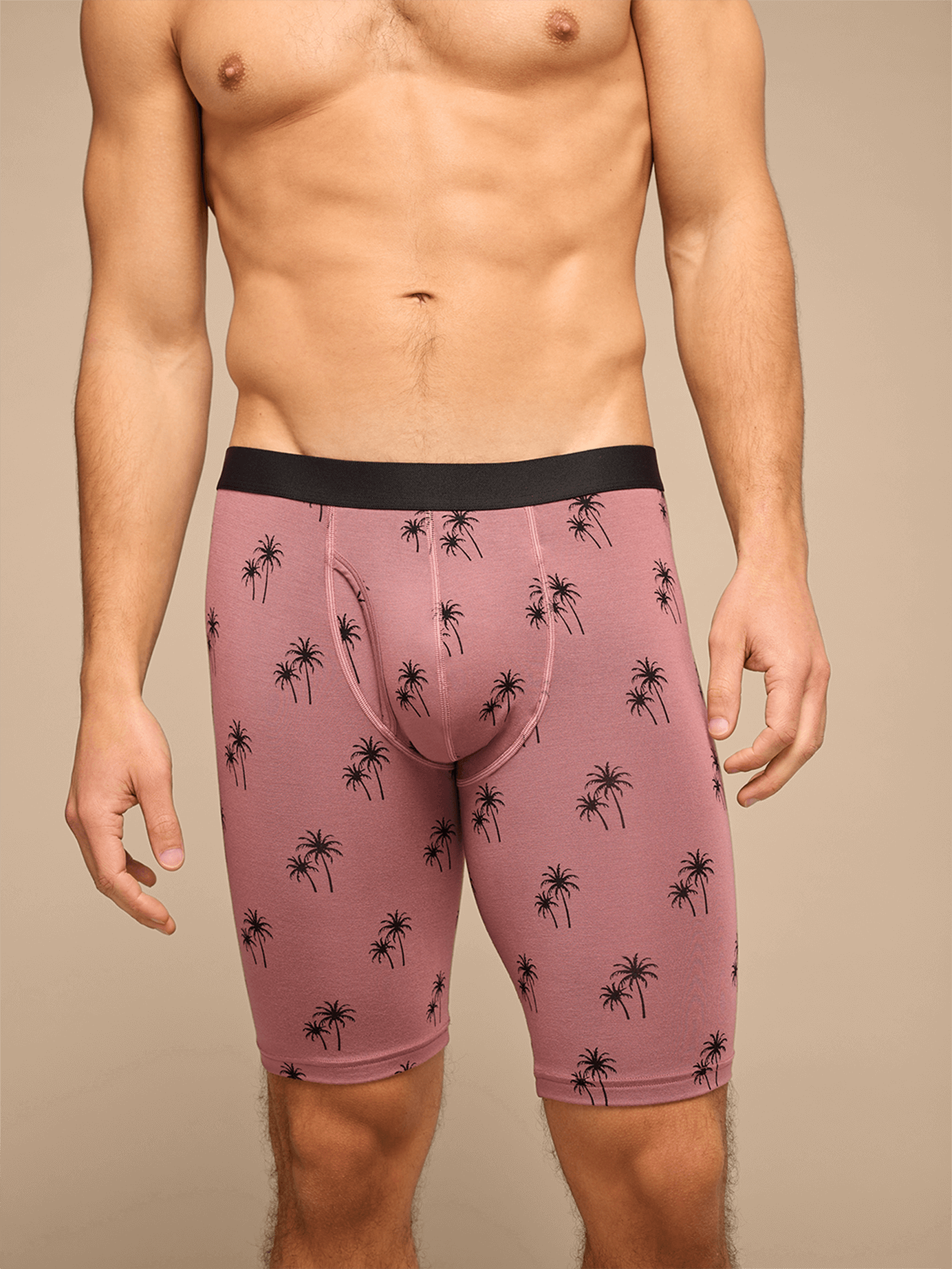 UltraModal™ Core Ball Caddy™ Long Boxer Brief w/ Fly | Faded Palms