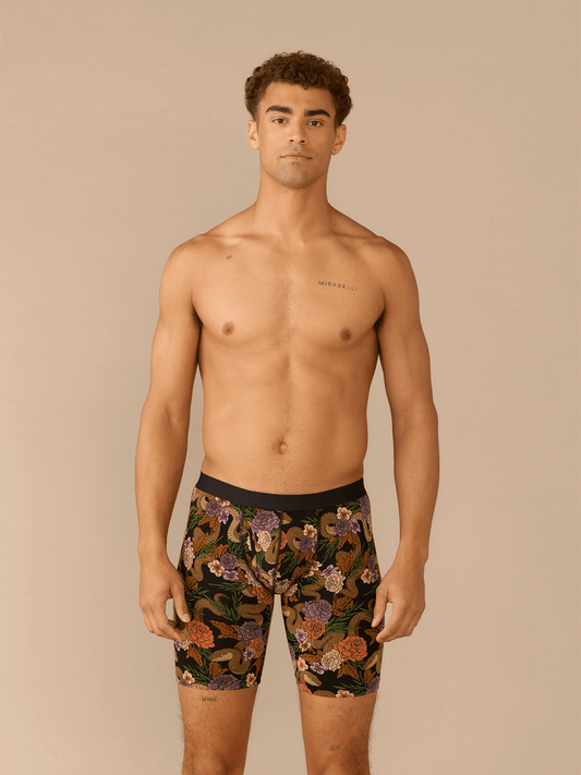 The Ball Caddy™ Long Boxer Brief w/ Fly | Garden Snake