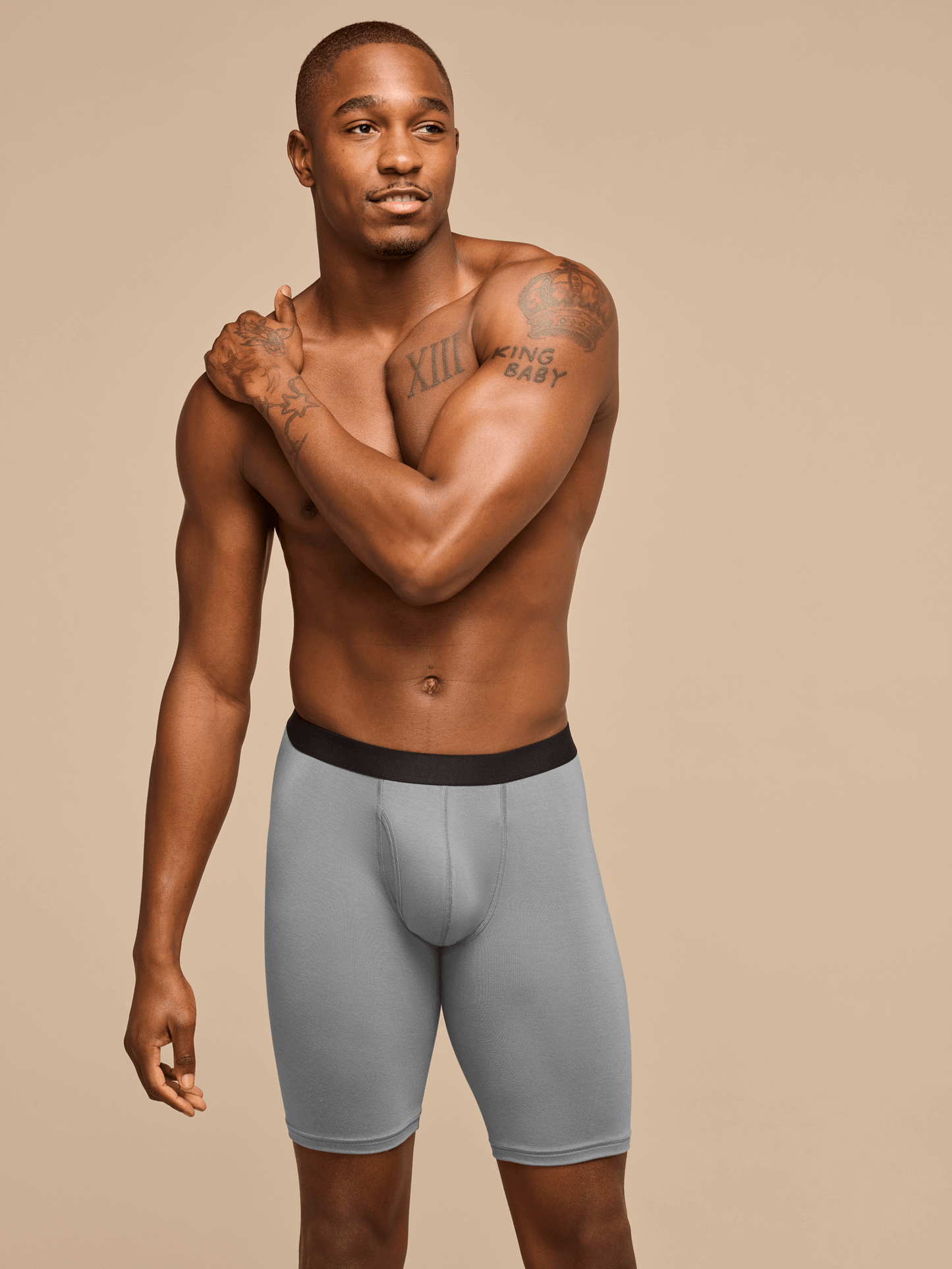 UltraModal™ Core Ball Caddy™ Long Boxer Brief w/ Fly | Stone