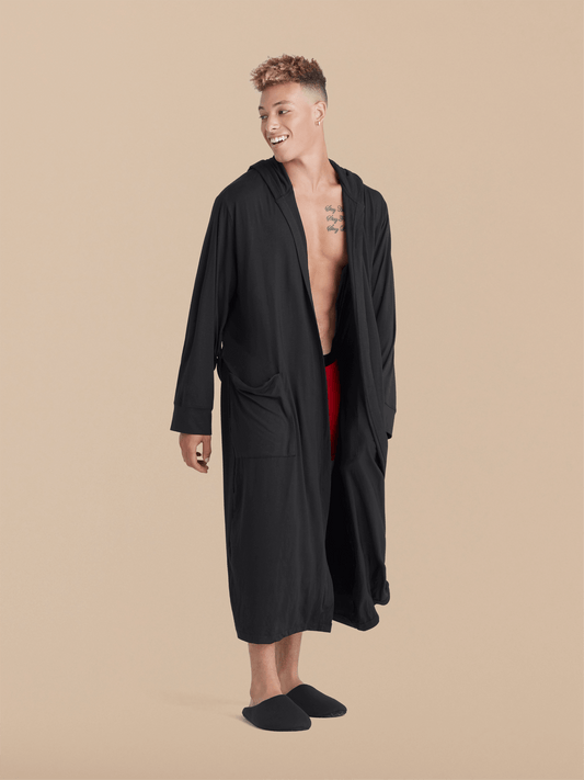 UltraModal™ Hooded Robe - Unisex | Black