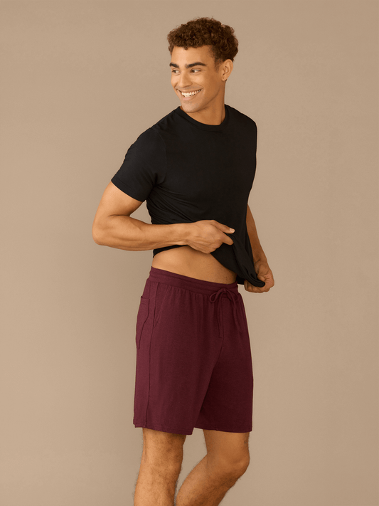 Men's Modal Short | Heather Wine