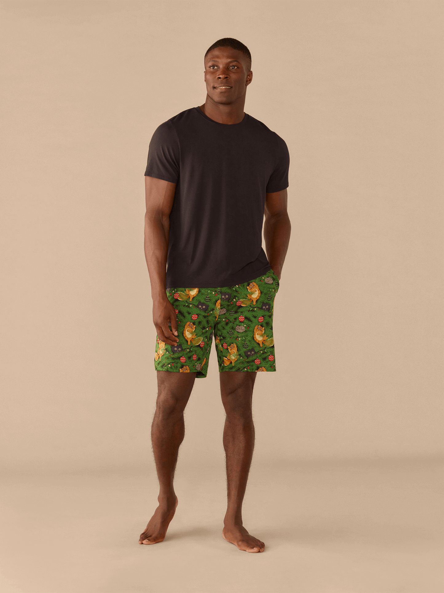 Men's Modal Short | Meowy Christmas