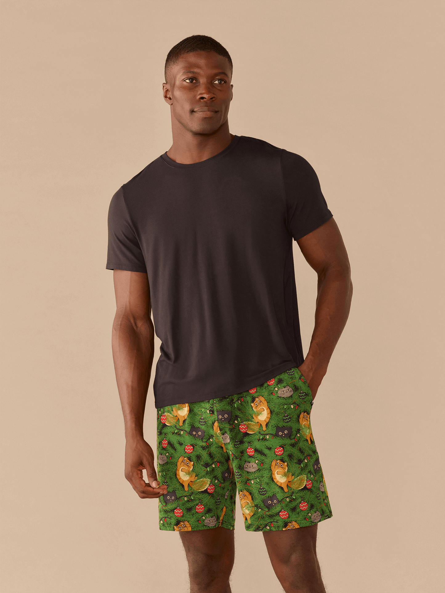 Men's Modal Short | Meowy Christmas