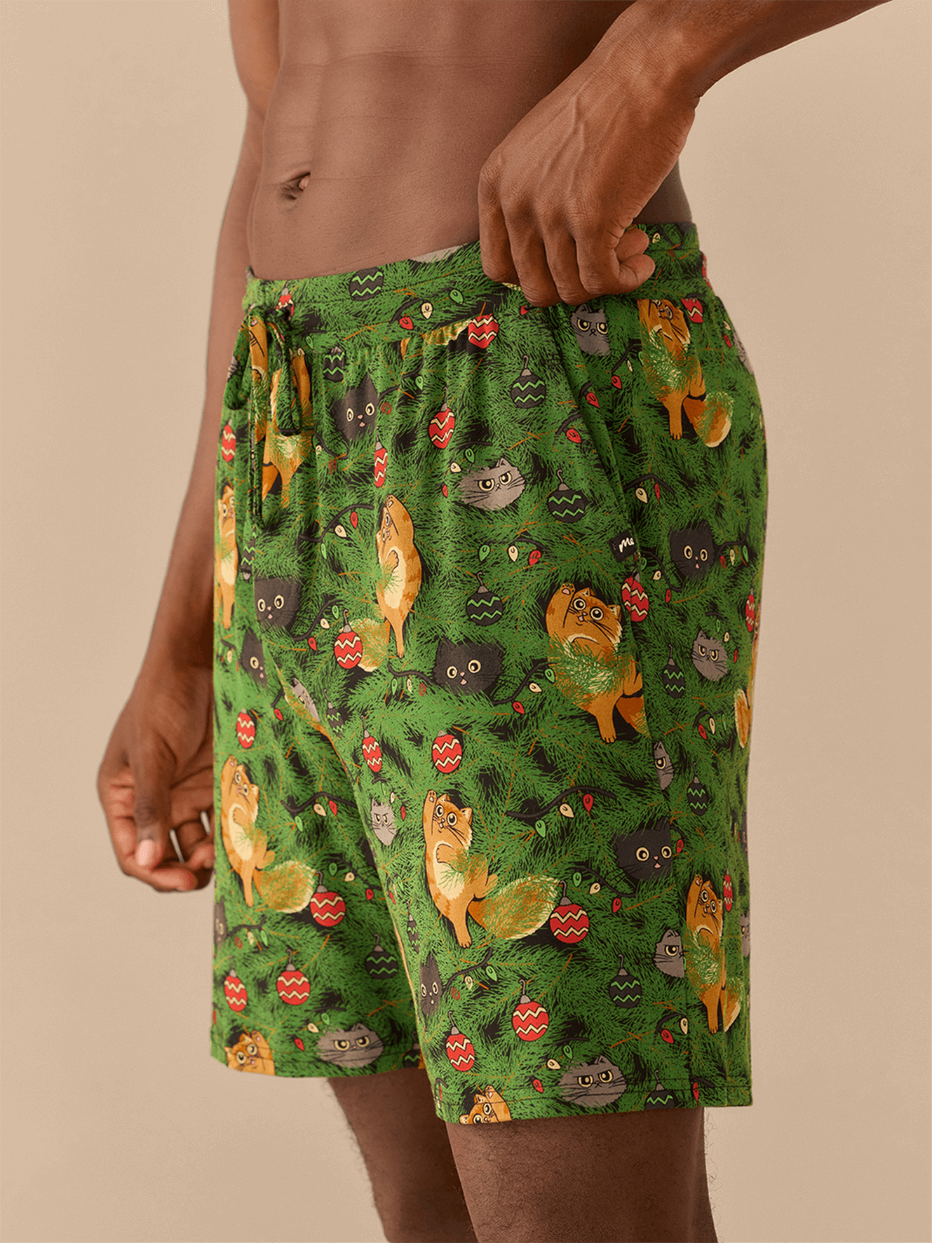 Men's Modal Short | Meowy Christmas