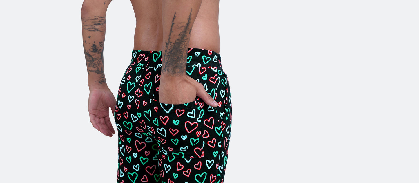 Men's Modal Jogger | Electric Hearts