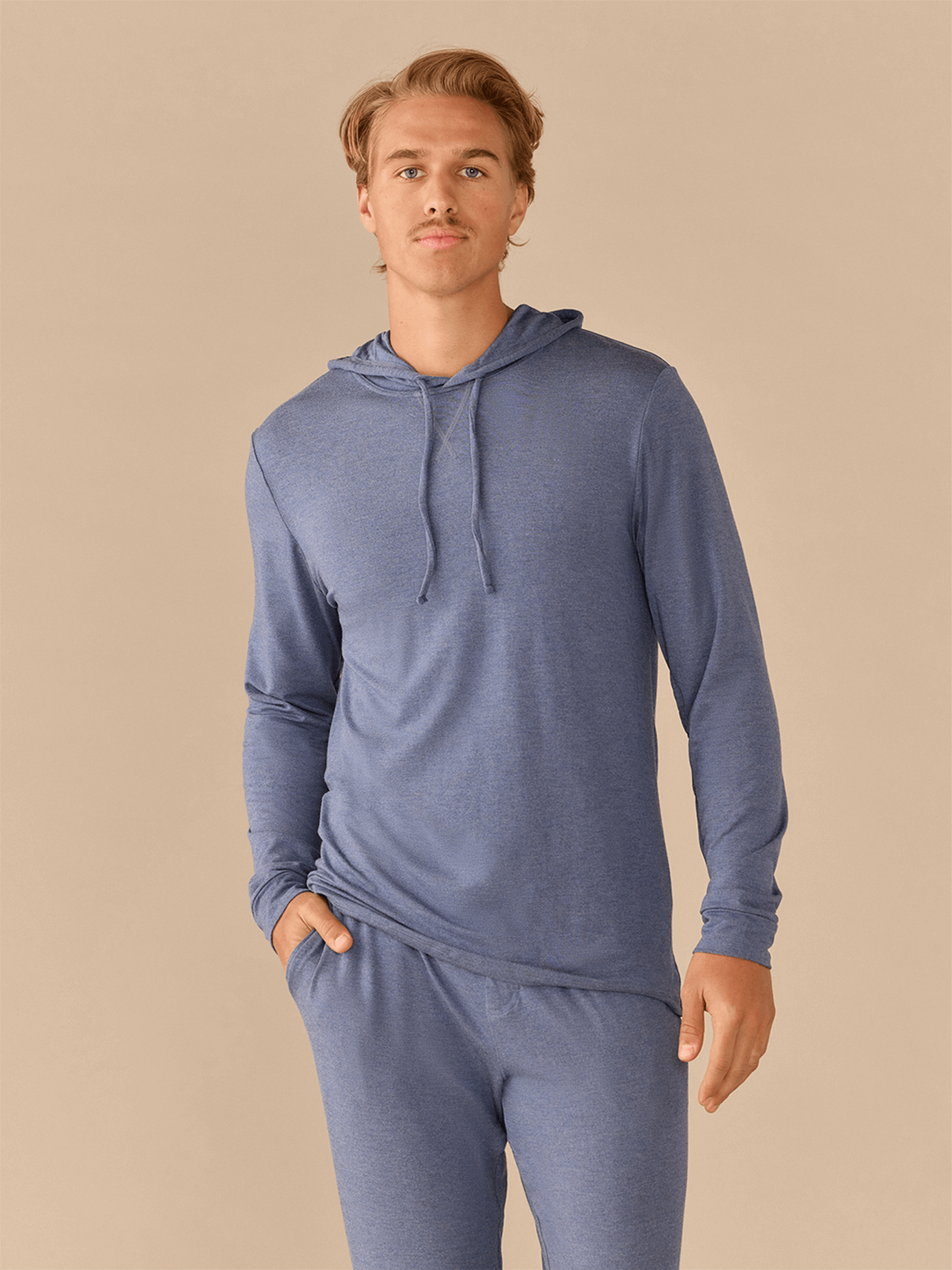 Men's Pullover Hoodie | Heather Navy