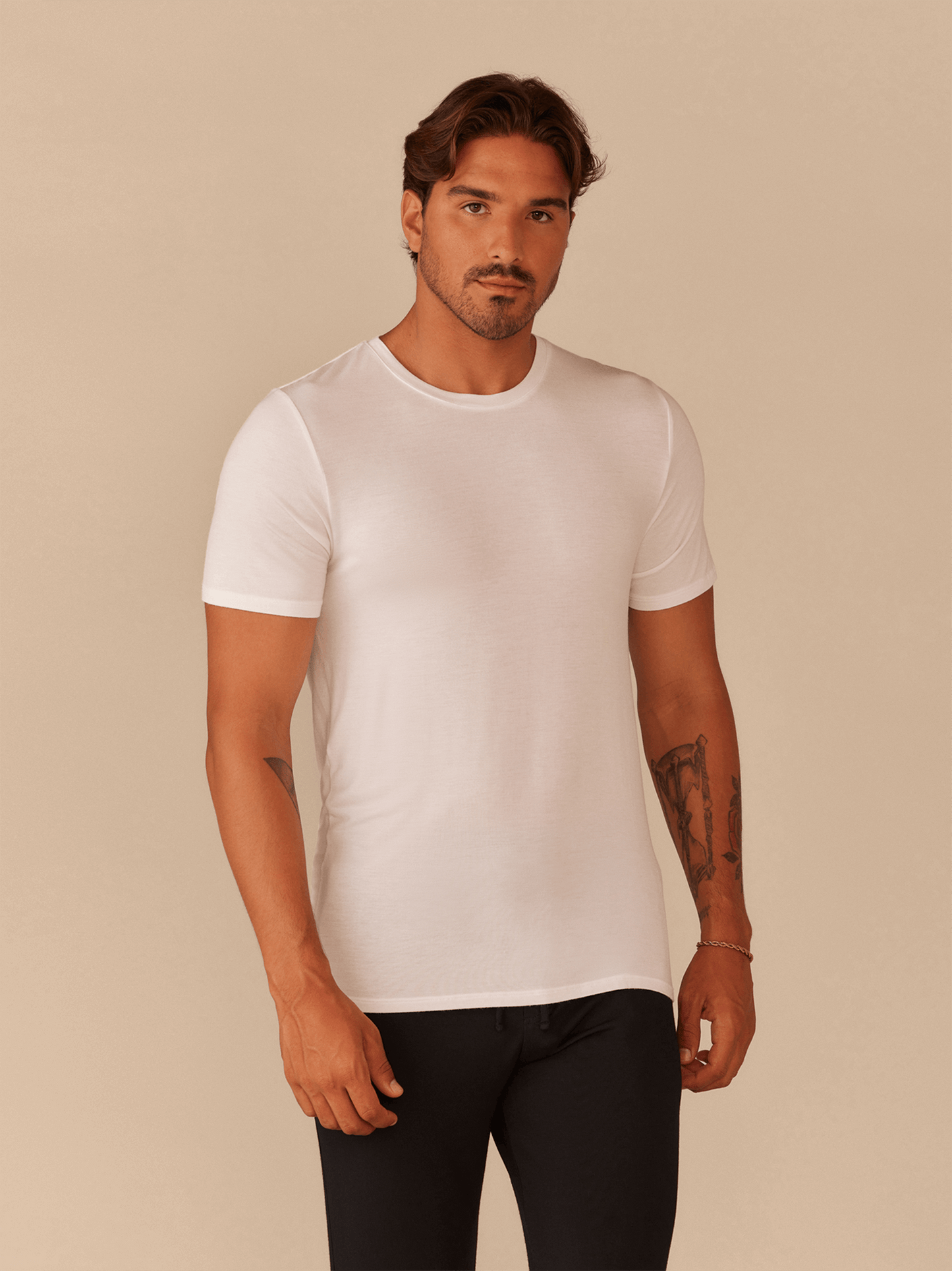 Men's Lightweight Modal Crew Undershirt | White