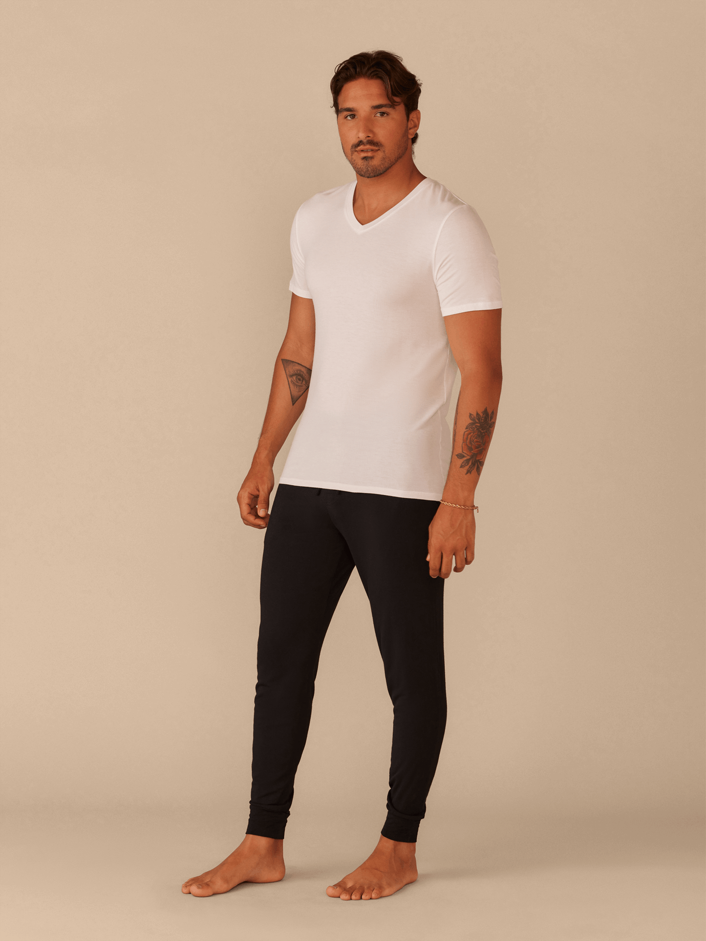 Men's Lightweight Modal V-Neck Undershirt | White