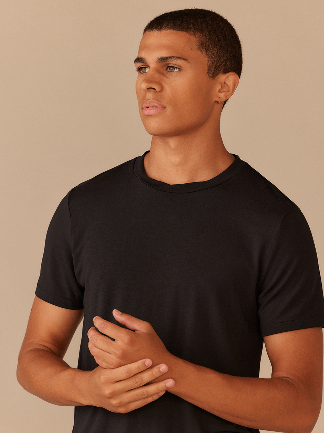 Men's Modal Crew Tee | Black