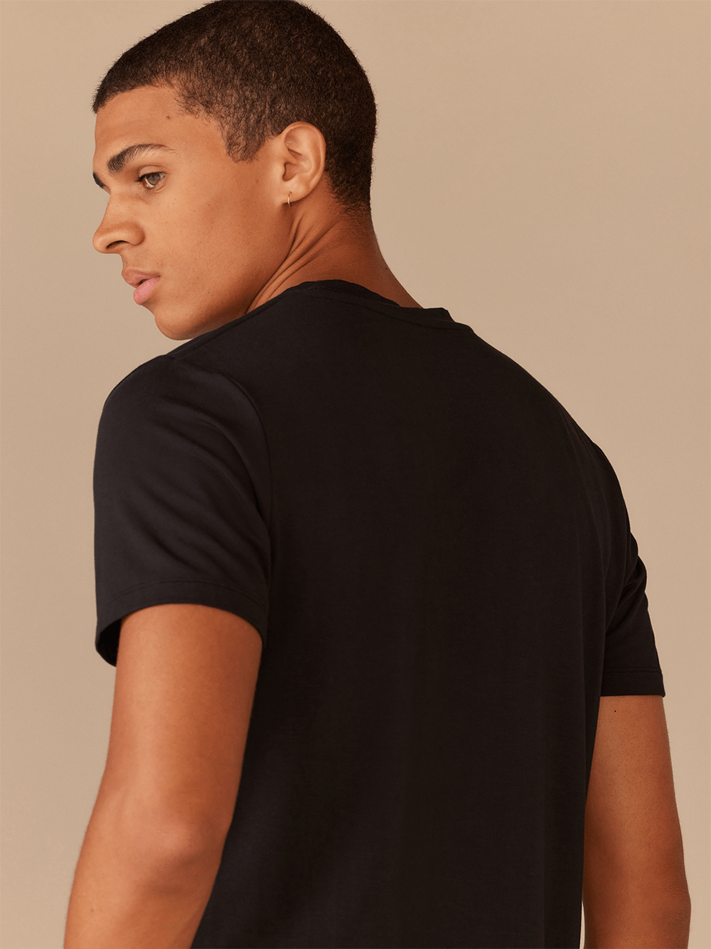 Men's Modal Crew Tee | Black