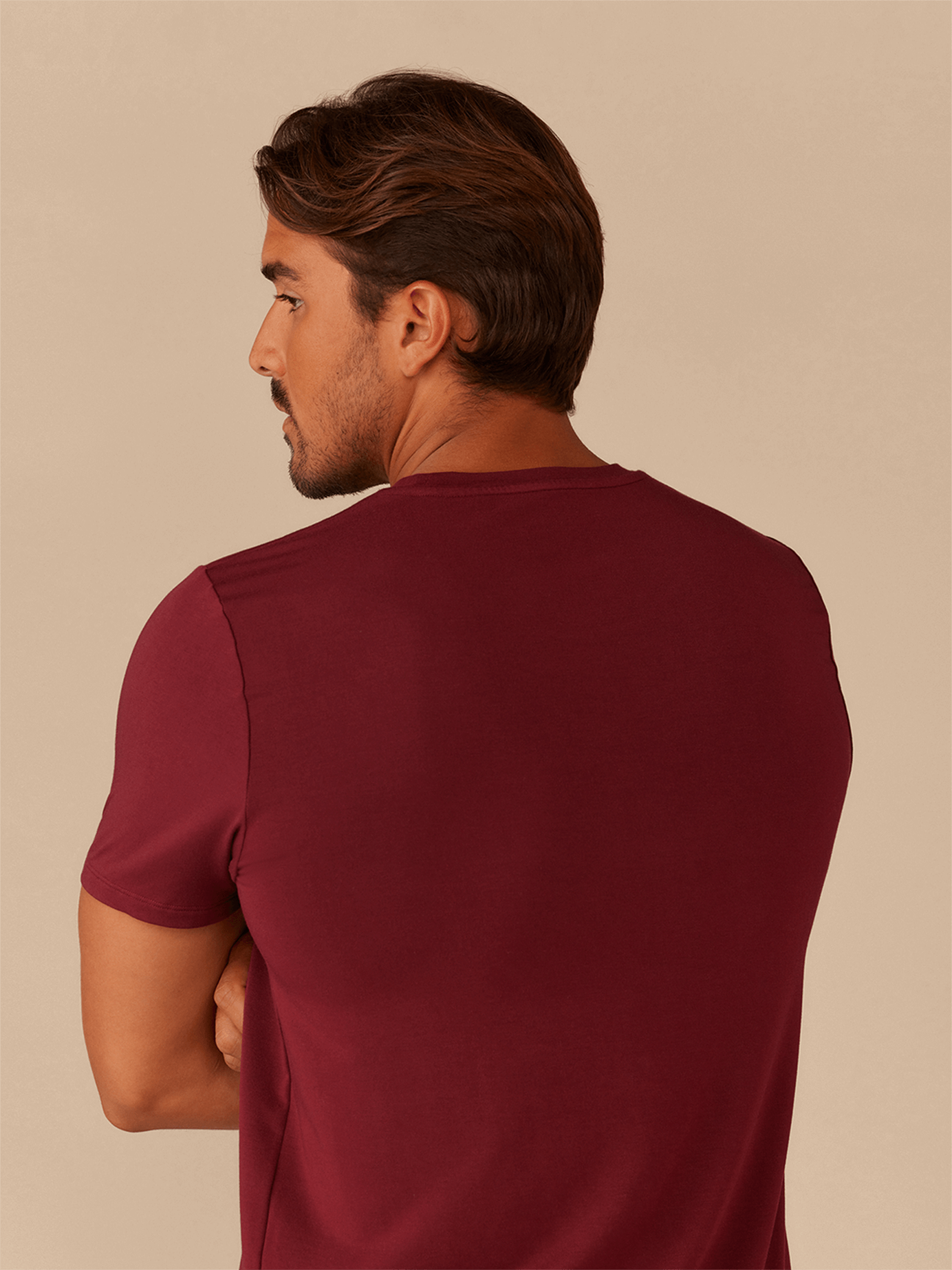 Men's Modal Crew Tee | Cabernet