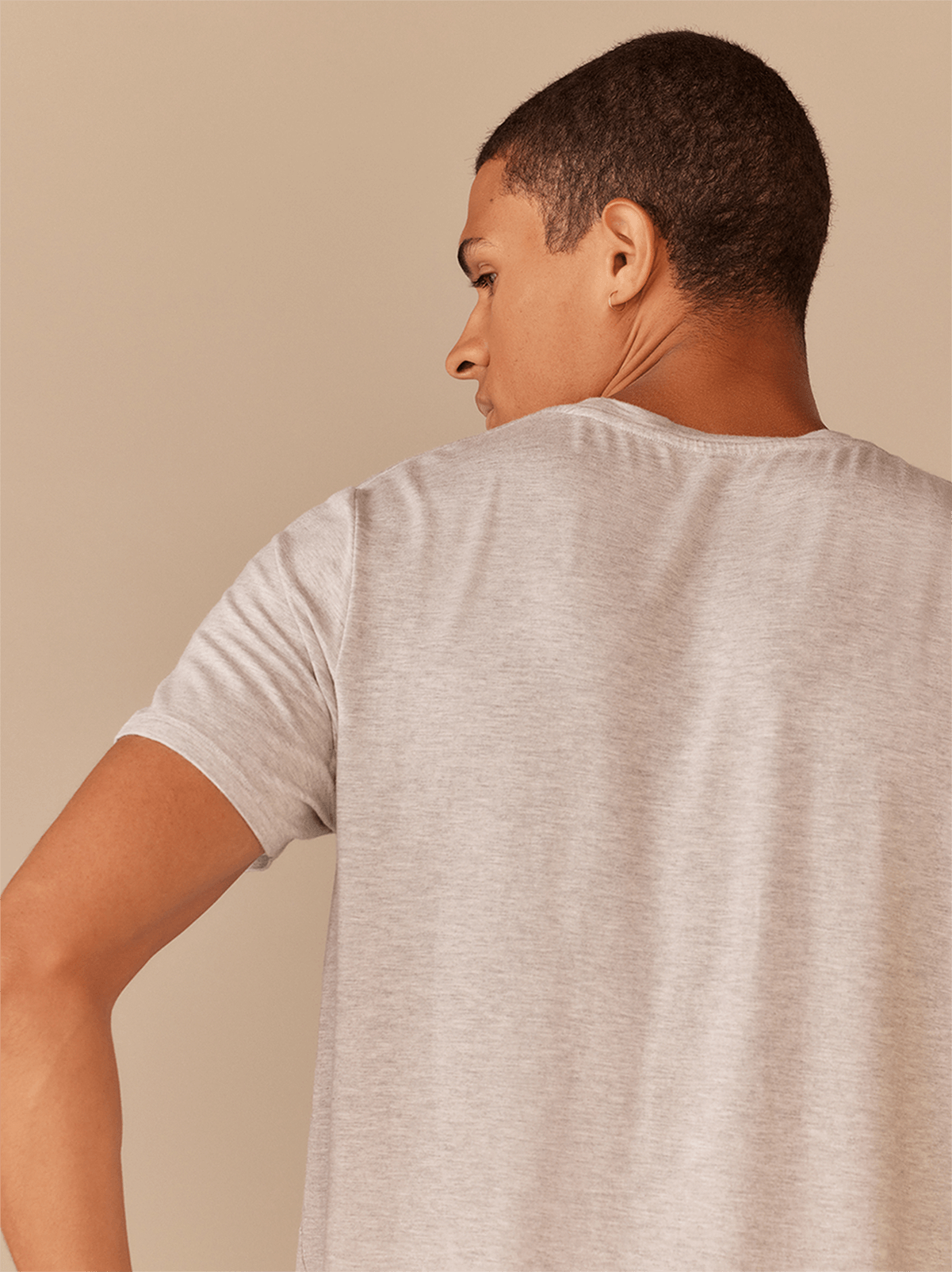 Men's Modal Crew Tee | Heather Grey