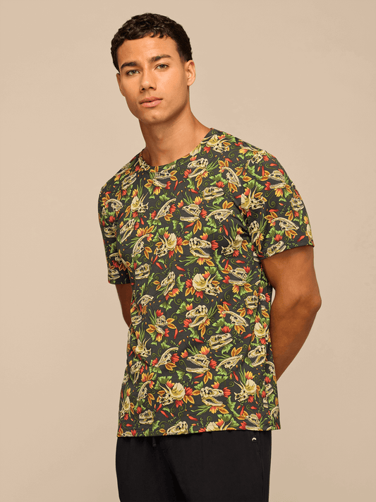 Men's Modal Crew Tee | Jurassic Garden