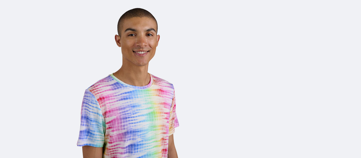 Men's Modal Crew Tee | Rainbow Daze