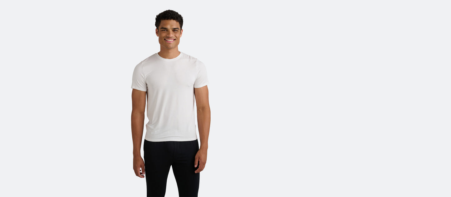 Men's Modal Crew Tee 3-Pack | White