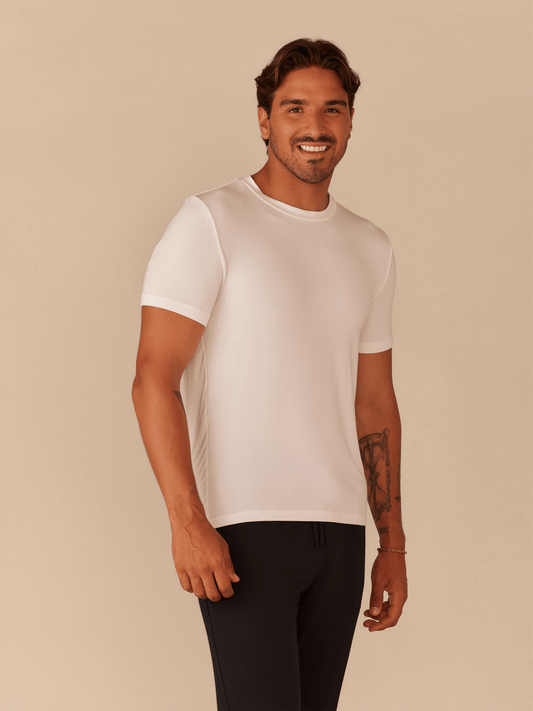 Men's Modal Crew Tee | White