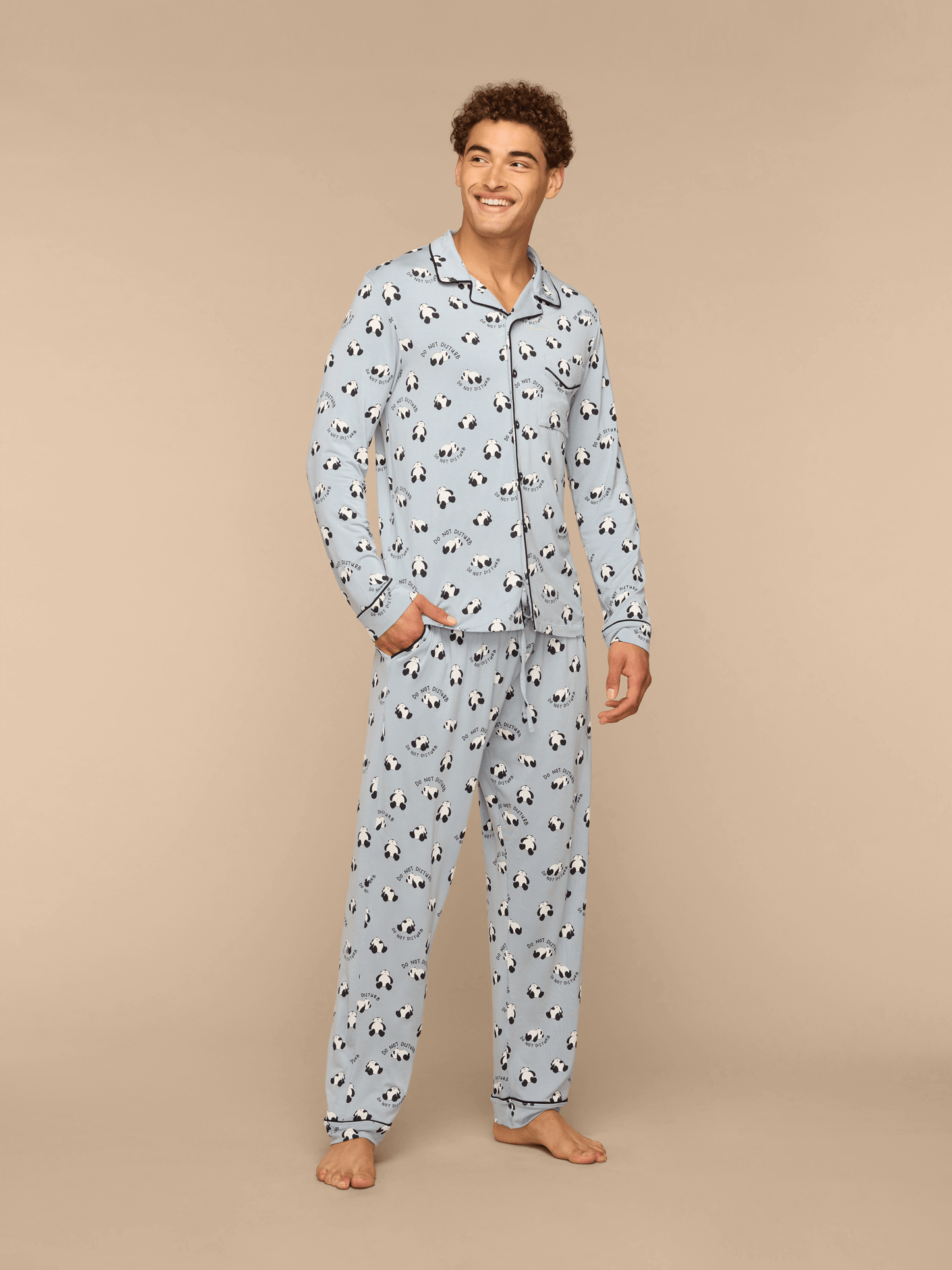 Men's Longsleeve Modal PJ Set | Do Not Disturb