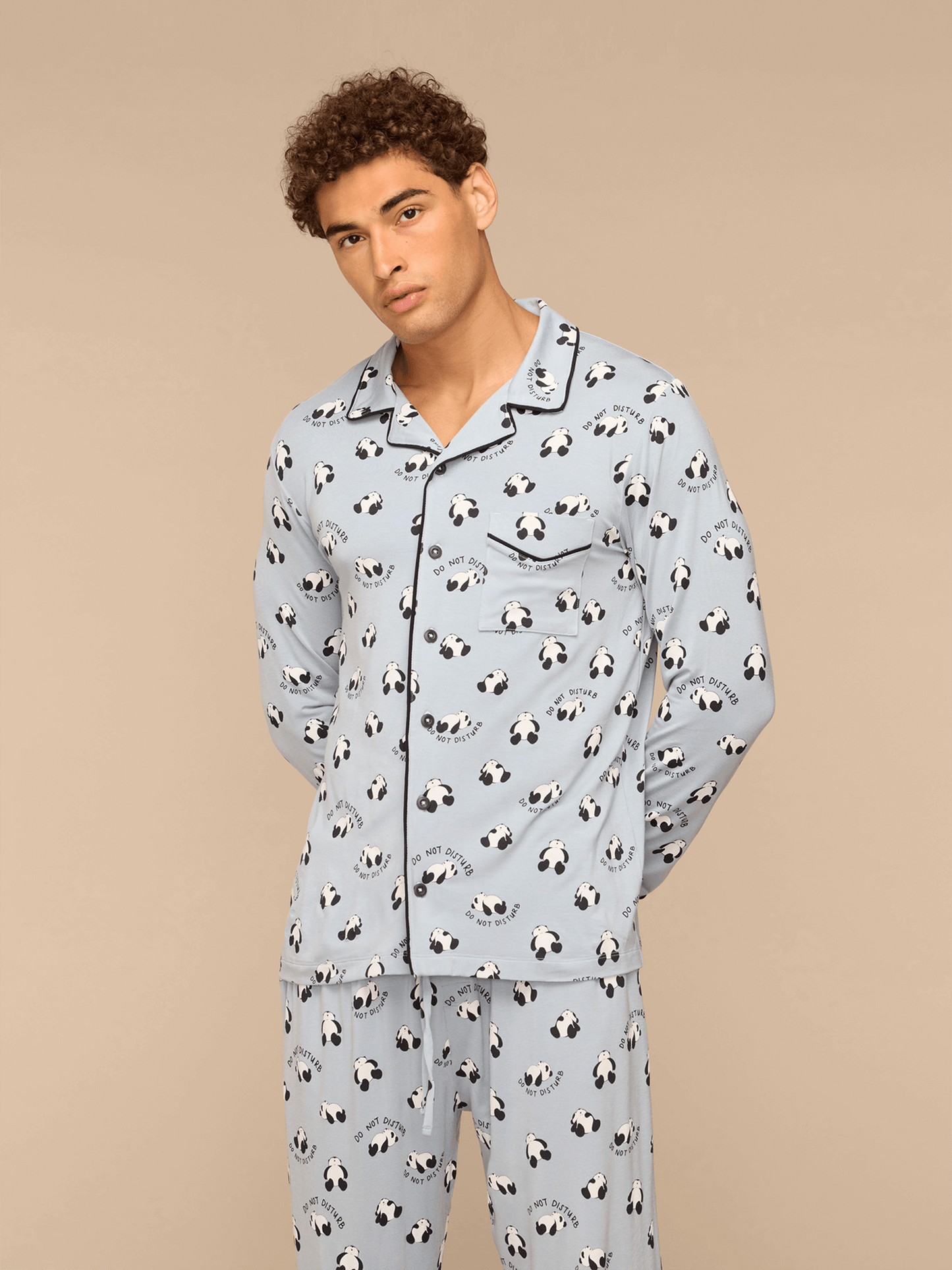 Men's Longsleeve Modal PJ Set | Do Not Disturb