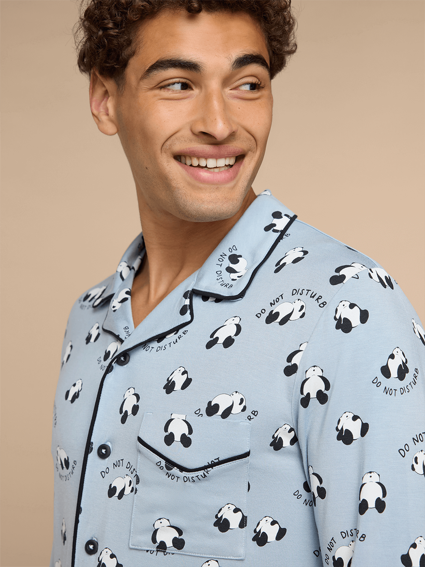 Men's Longsleeve Modal PJ Set | Do Not Disturb