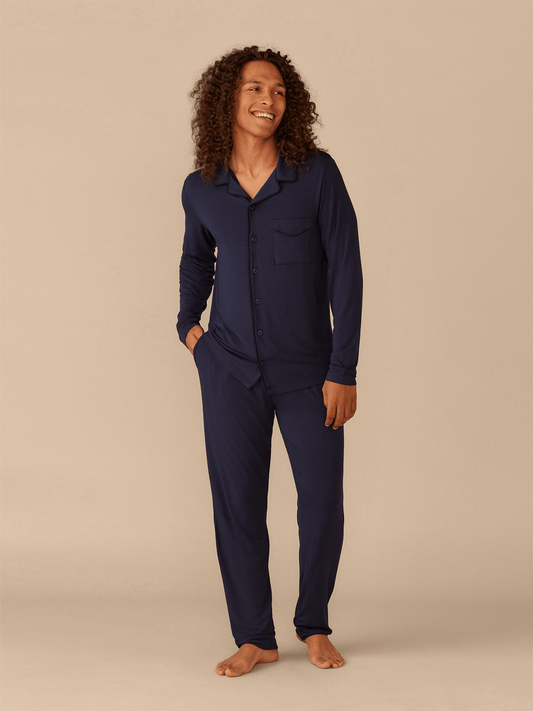 Men's Longsleeve Modal PJ Set | Dark Sapphire