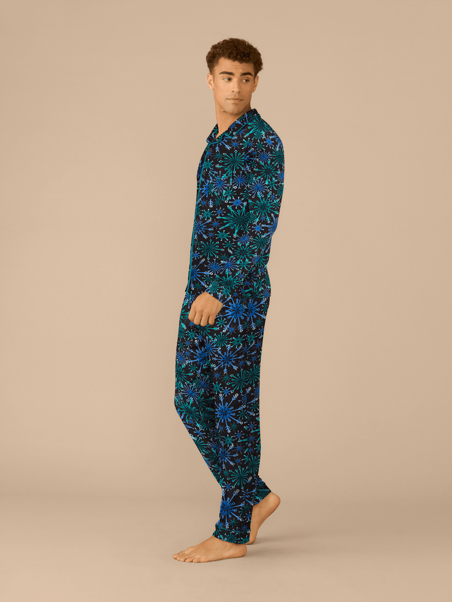 Men's Longsleeve Modal PJ Set | Snowfall