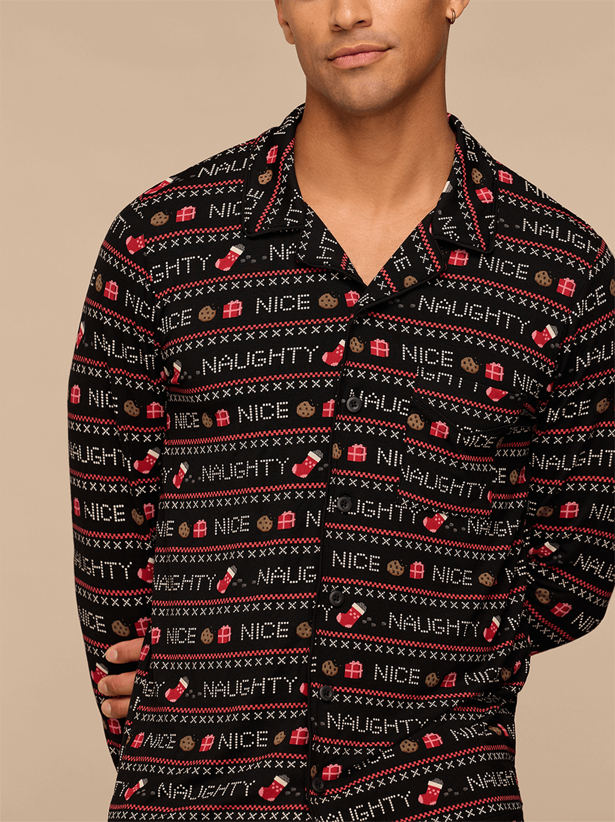 Men's Longsleeve Modal PJ Set | Naughty or Nice