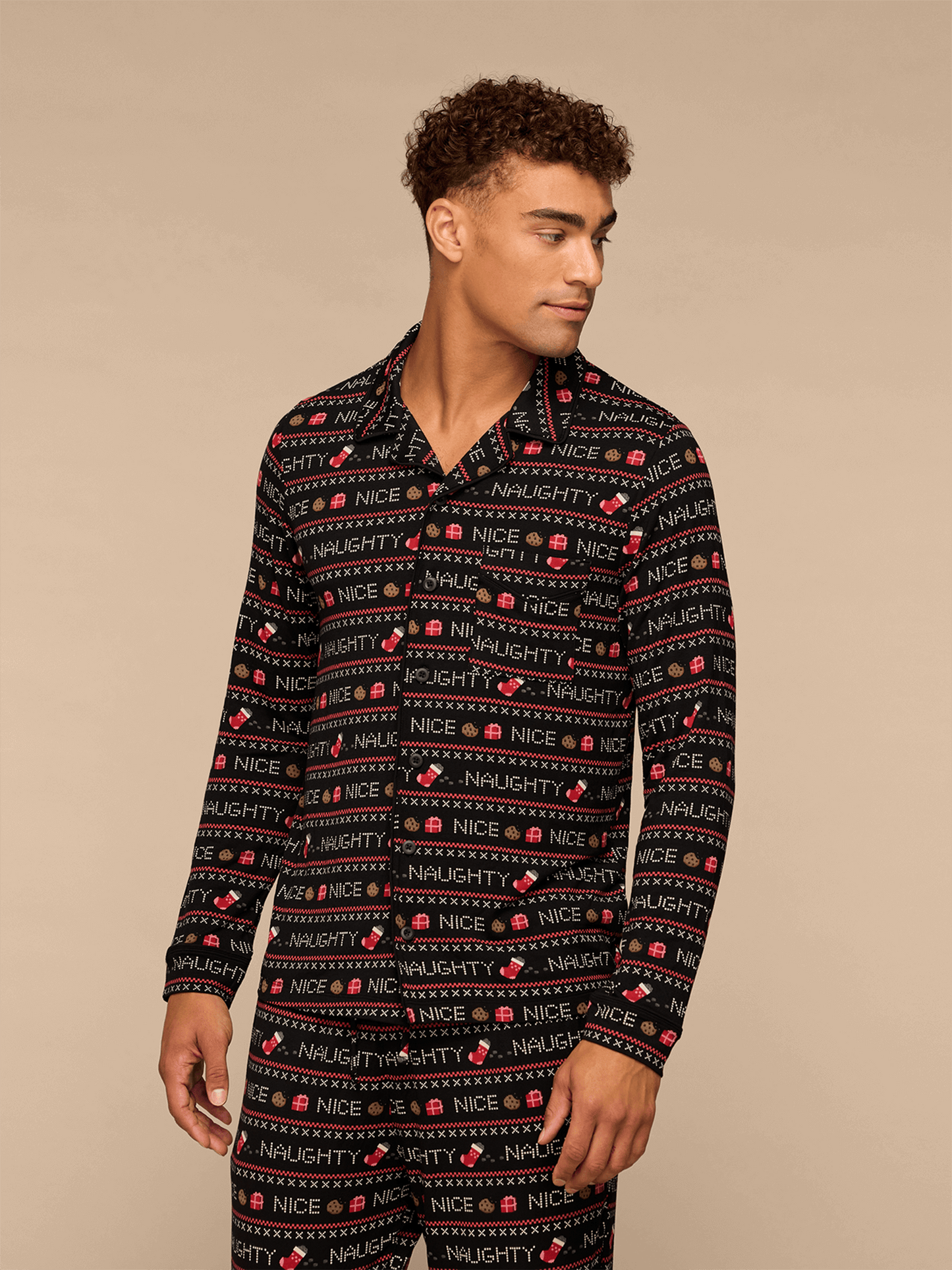 Men's Longsleeve Modal PJ Set | Naughty or Nice