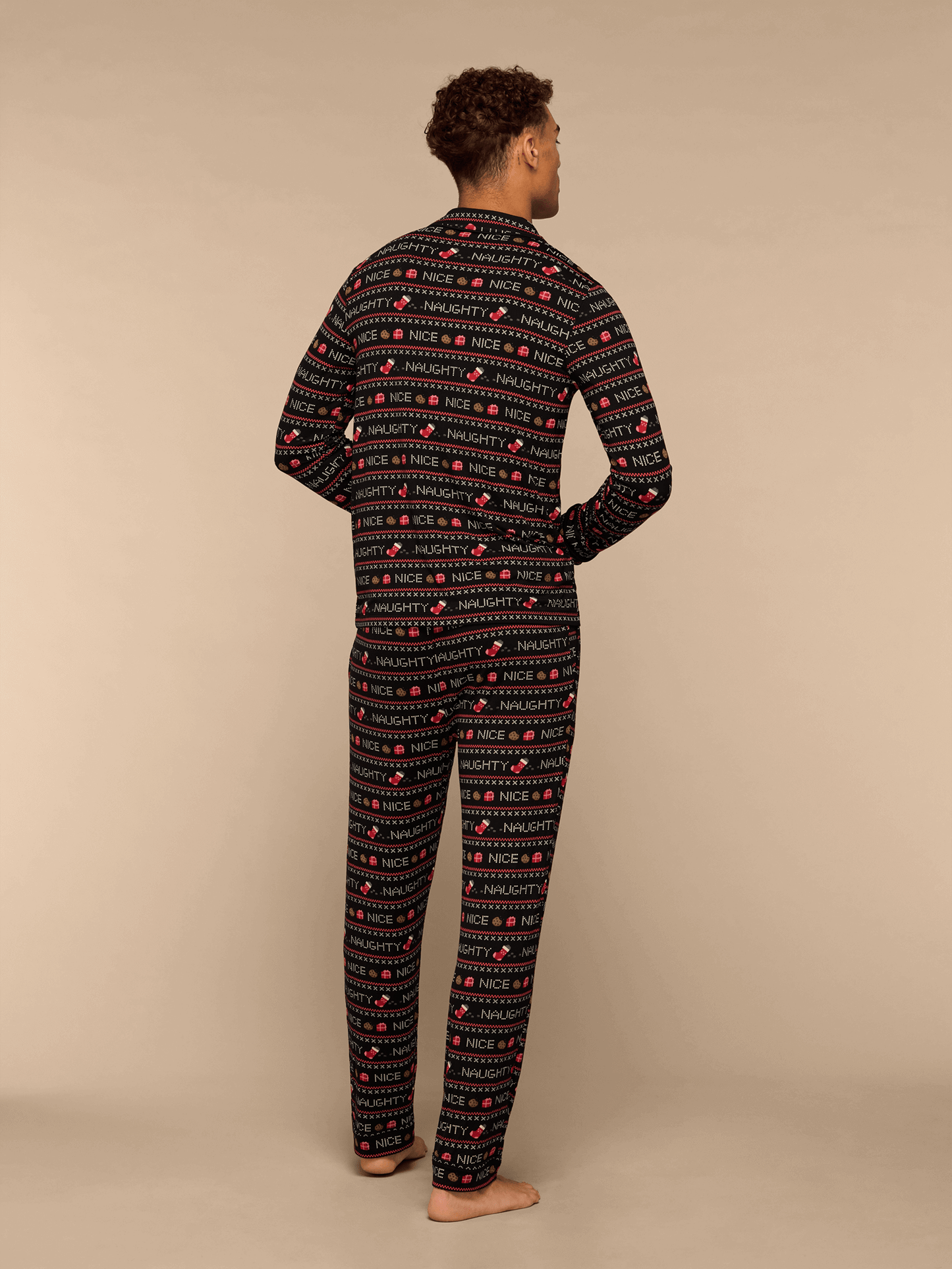 Men's Longsleeve Modal PJ Set | Naughty or Nice