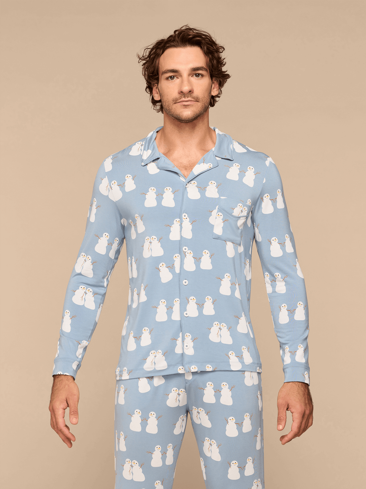 Men's Longsleeve Modal PJ Set | Snowmates