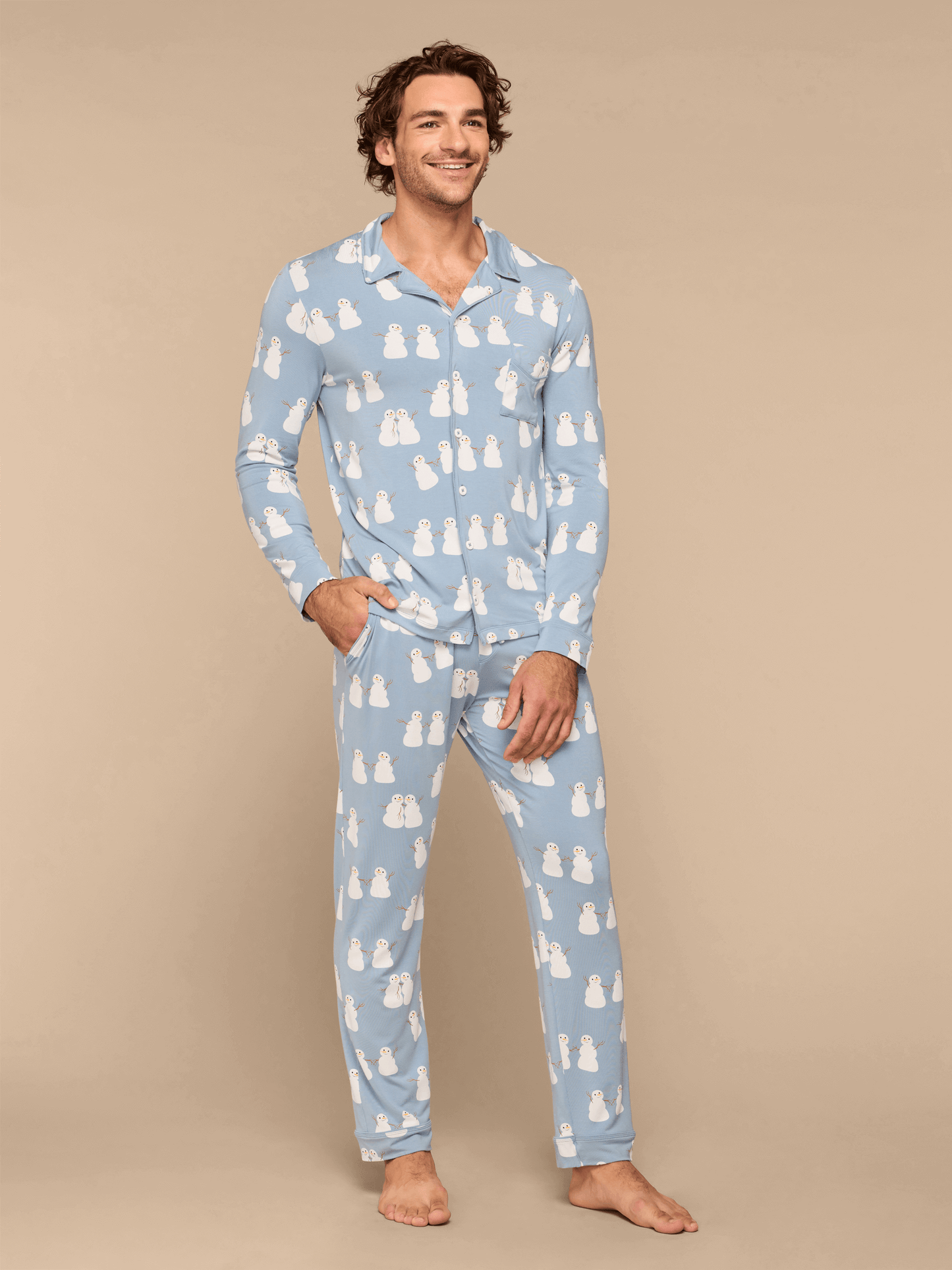 Men's Longsleeve Modal PJ Set | Snowmates