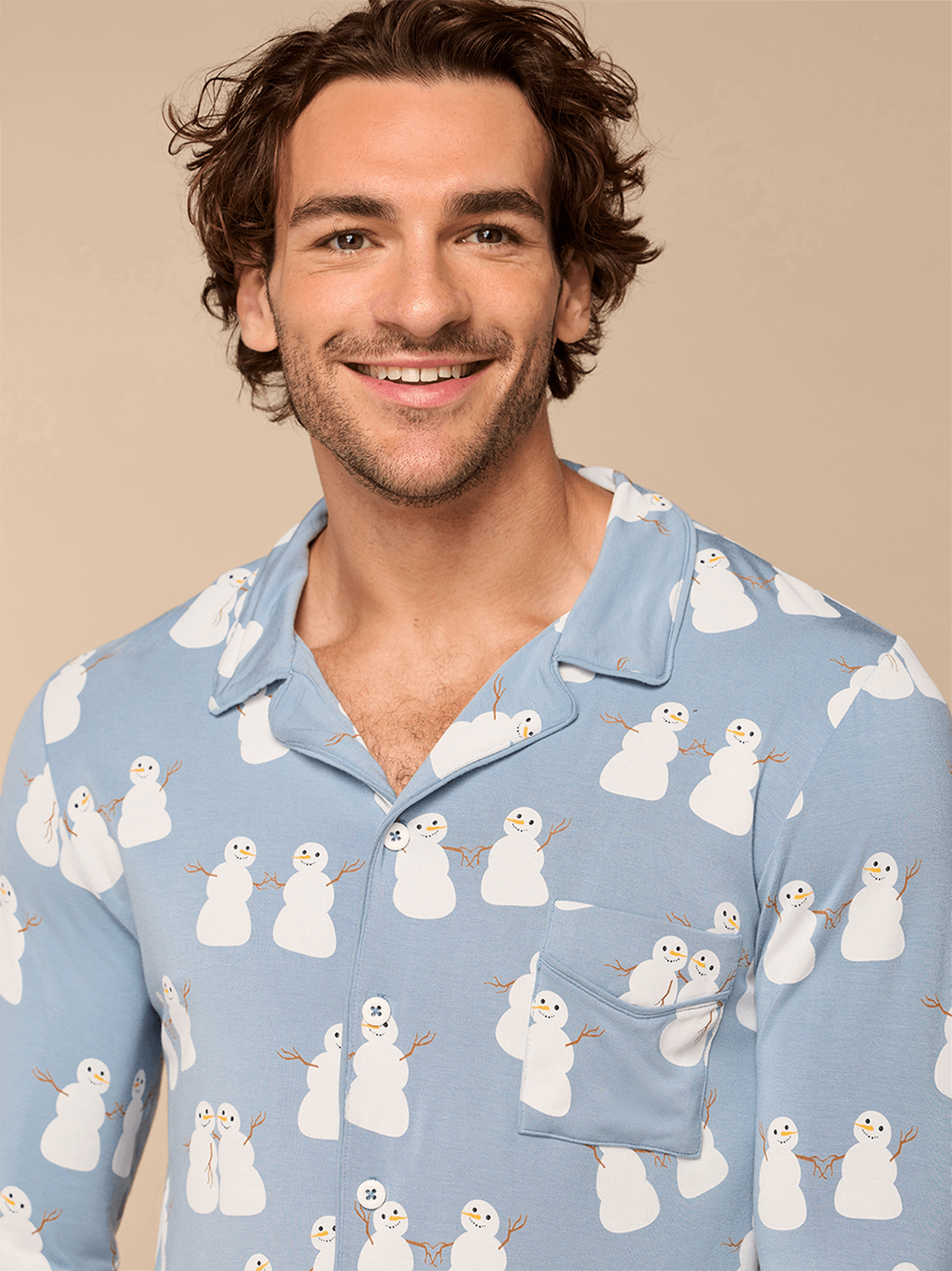 Men's Longsleeve Modal PJ Set | Snowmates