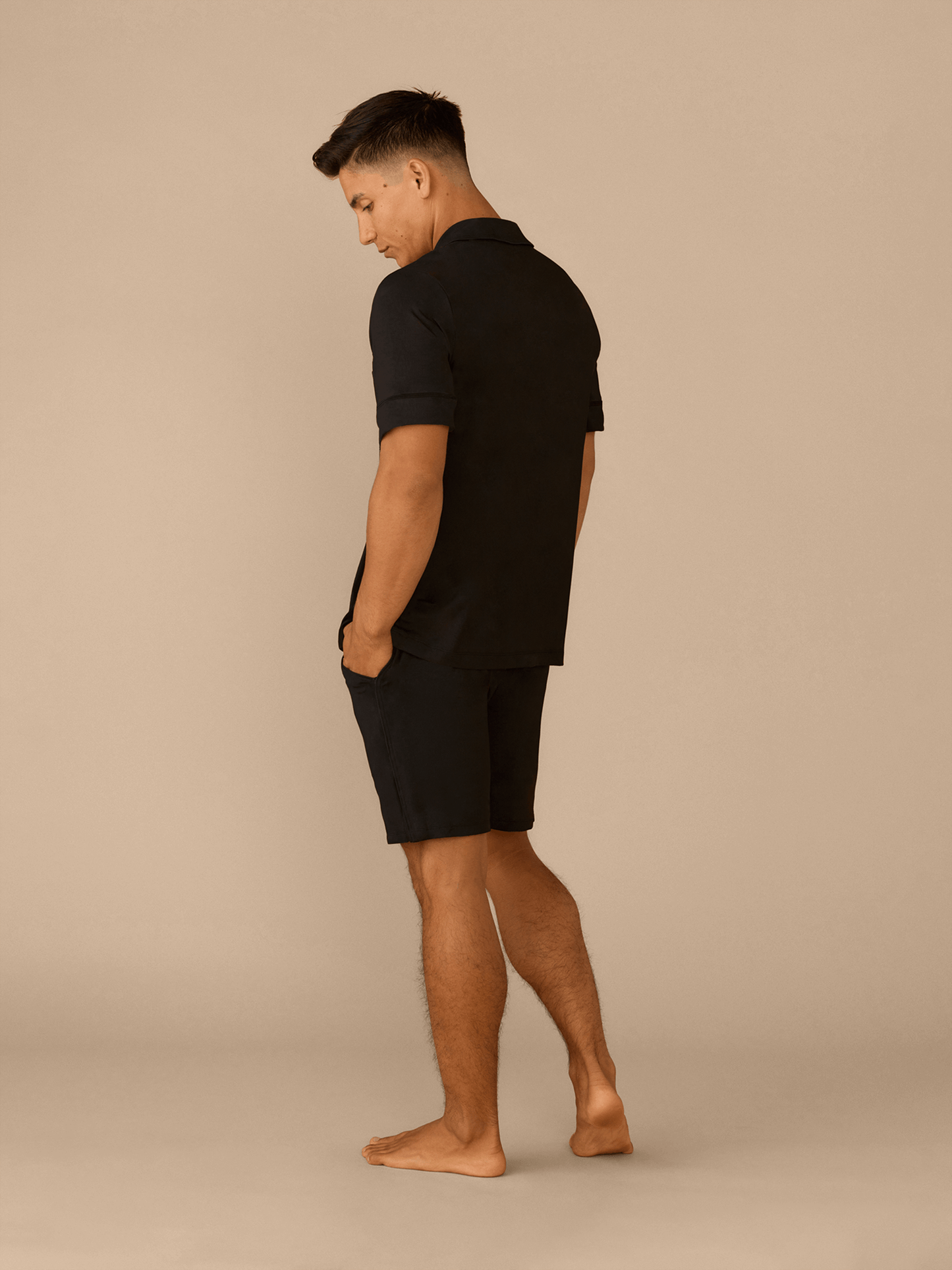 Men's Shortsleeve Modal PJ Set | Black