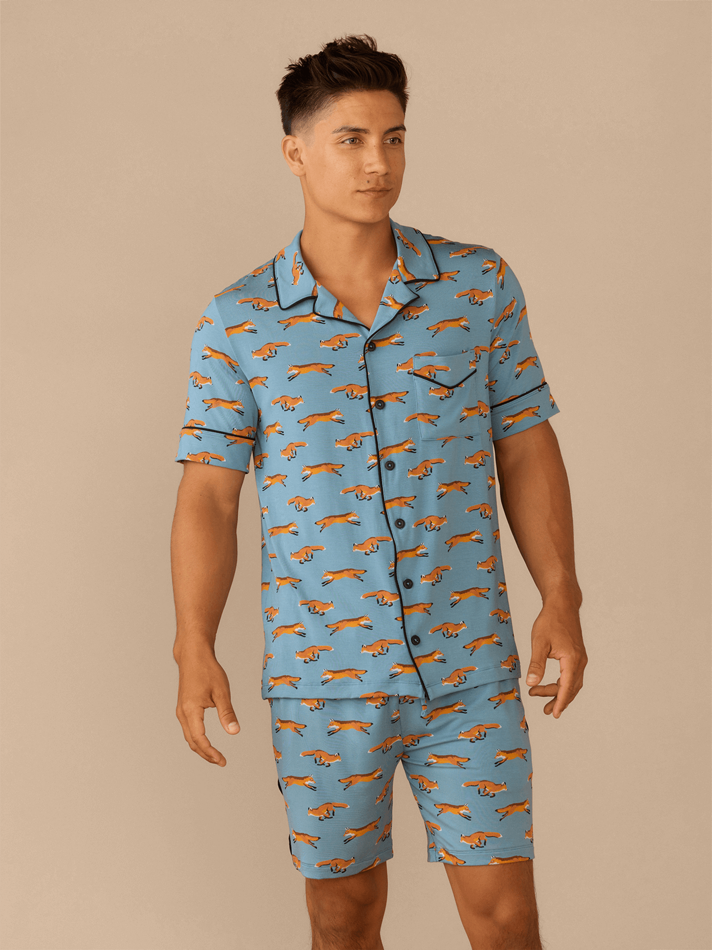 Men's Shortsleeve Modal PJ Set | Feeling Foxy