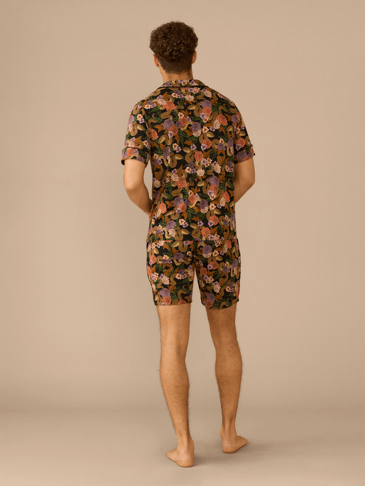 Men's Shortsleeve Modal PJ Set | Garden Snake