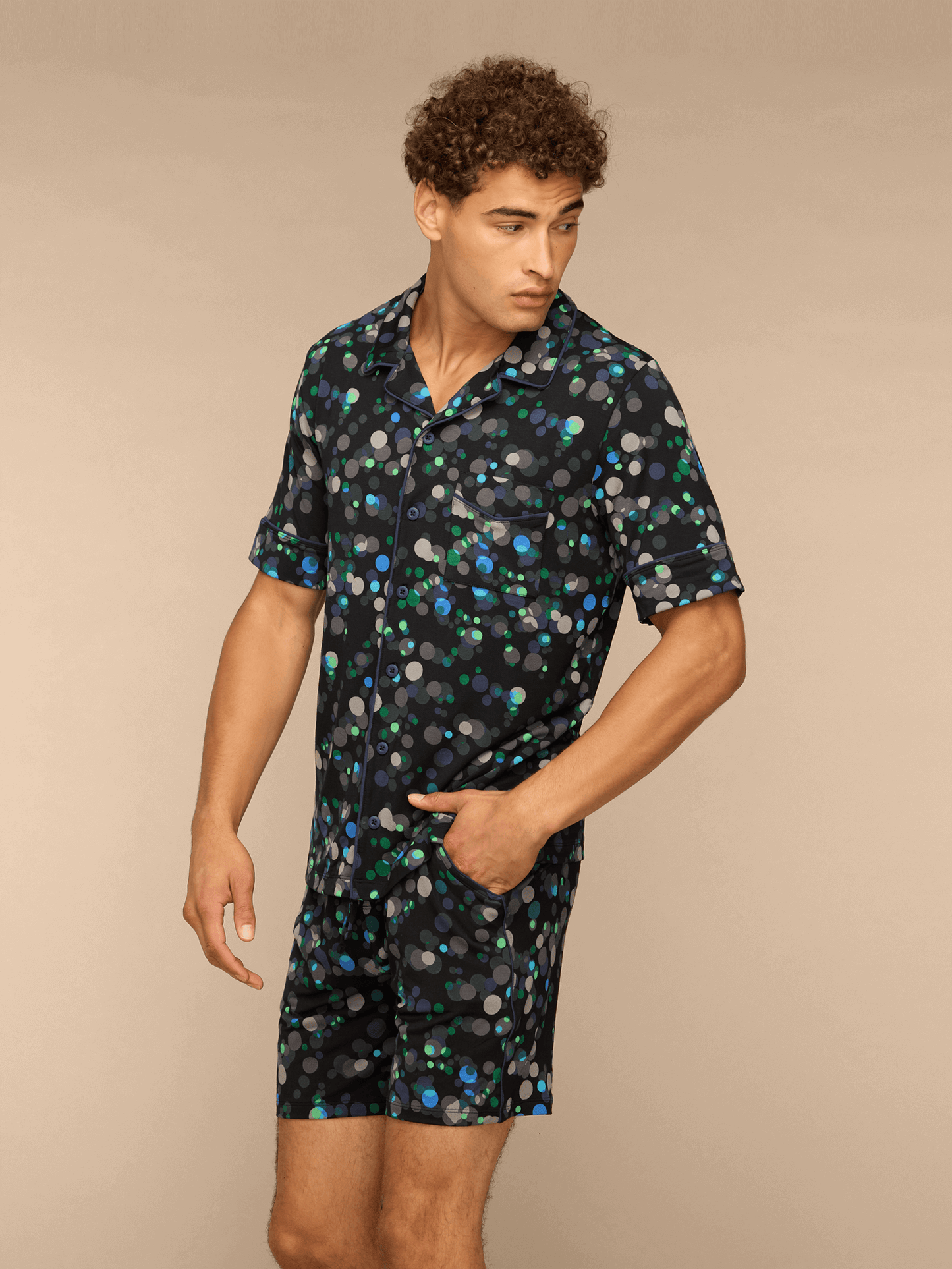 Men's Shortsleeve Modal PJ Set | Twinkle