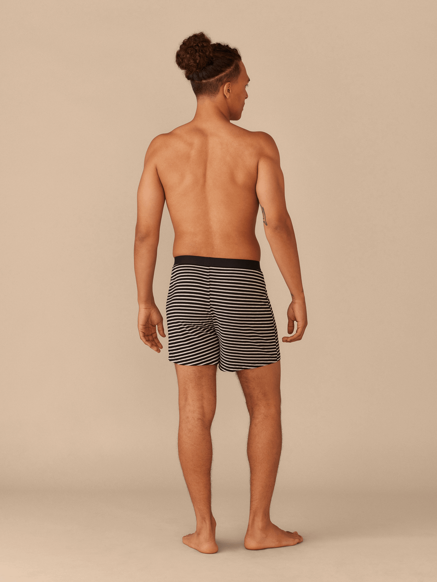 Boxer | Heather Grey Stripes