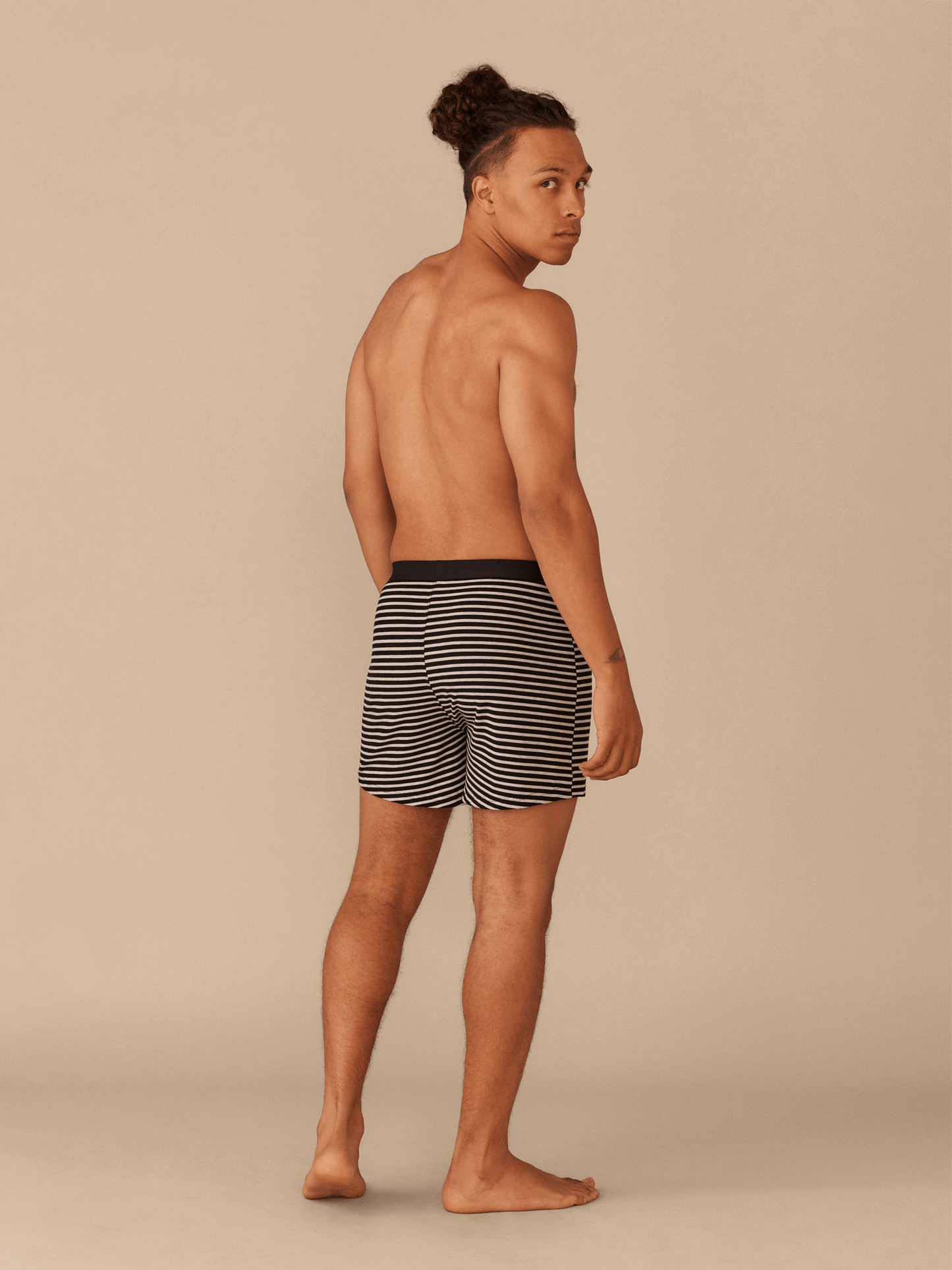 Boxer | Heather Grey Stripes