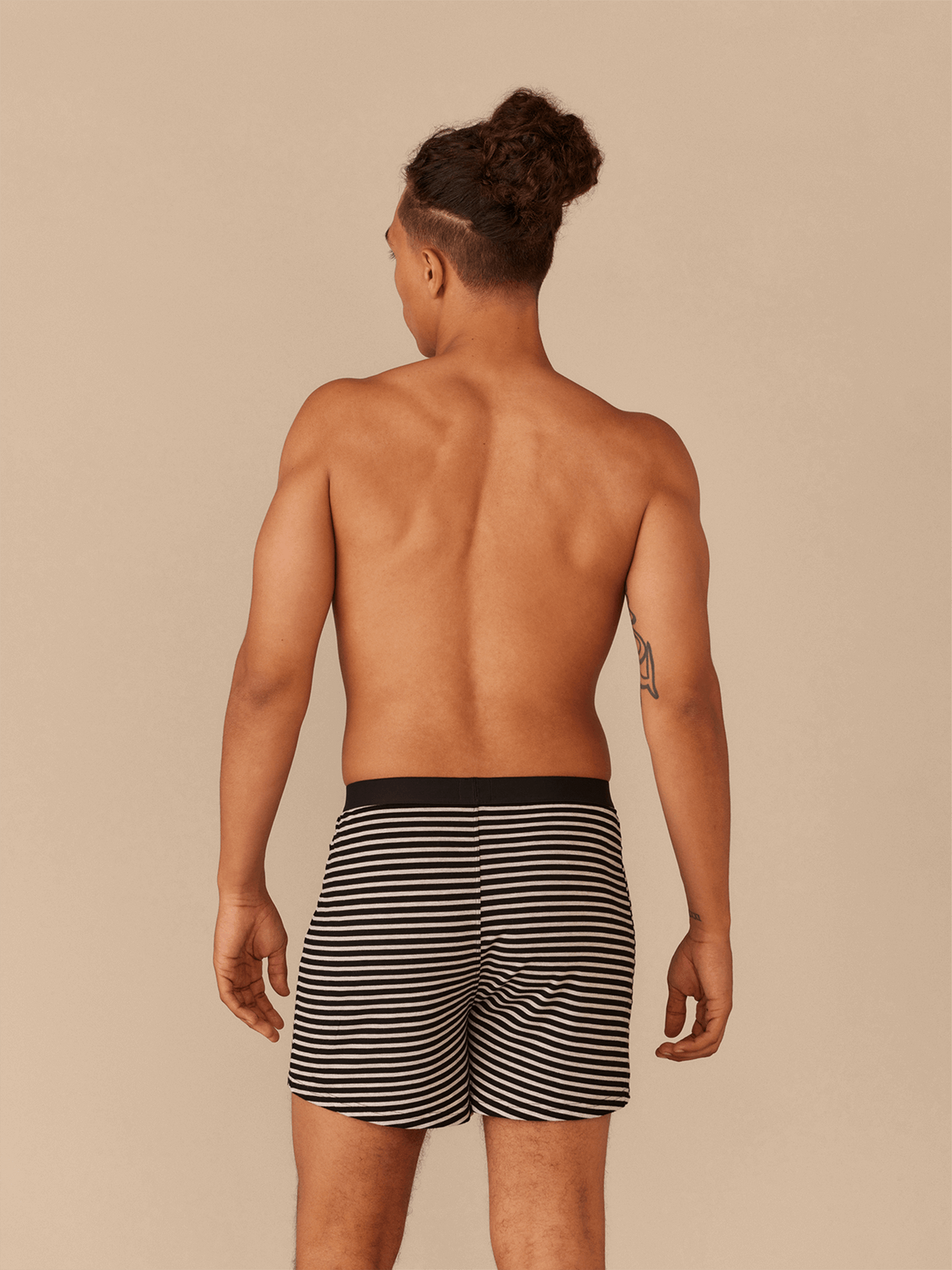 Boxer | Heather Grey Stripes